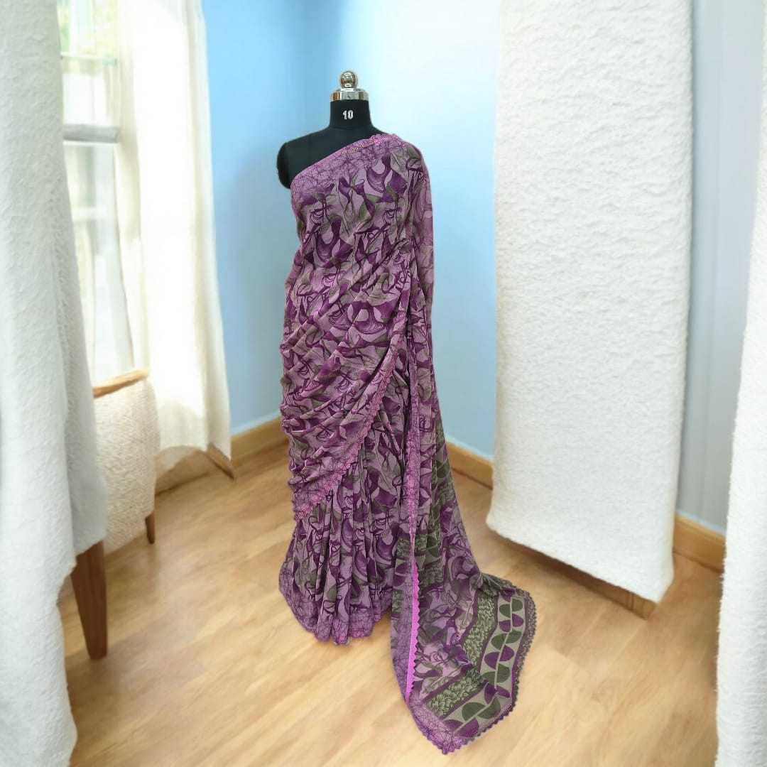 Designer Georgette Type Fancy Saree/Saree for Women