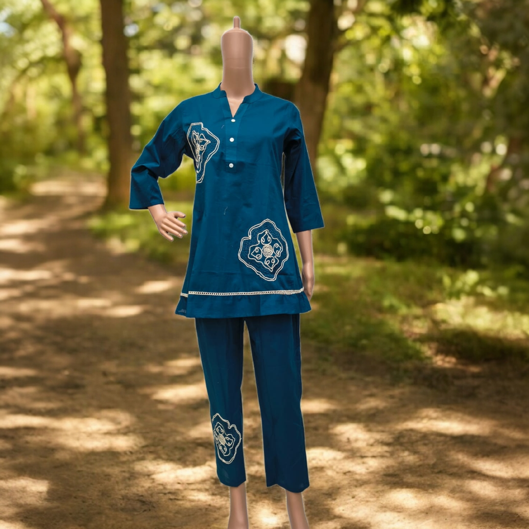 Co-Ord Set Cotton Short Top and Pant