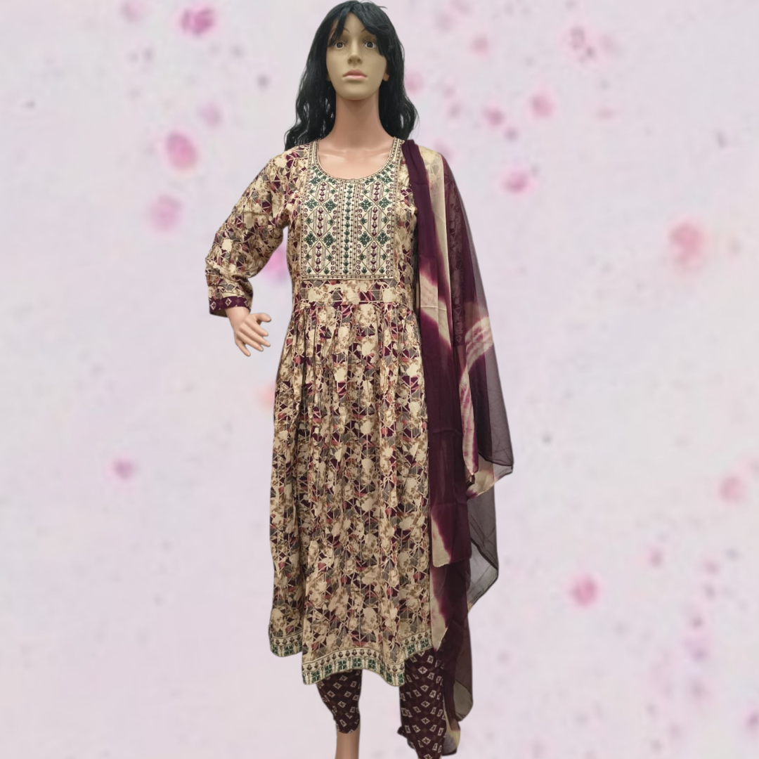 Rayan Fabric Naira Cut Dress