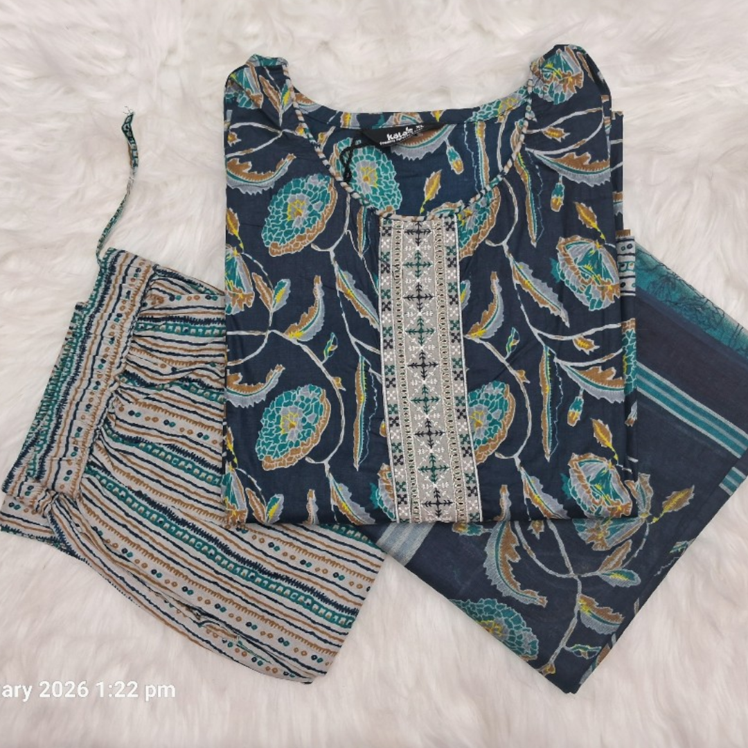 Trendy Women's Cotton Kurti set Elegant Design